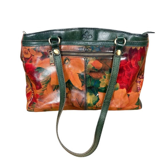 Patricia Nash Poppy Leather Tote Shoulder Bag - Picture 3 of 10